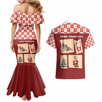 Switzerland Christmas Couples Matching Mermaid Dress and Hawaiian Shirt Tis The Season - Wonder Print Shop