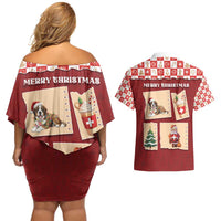 Switzerland Christmas Couples Matching Off Shoulder Short Dress and Hawaiian Shirt Tis The Season - Wonder Print Shop