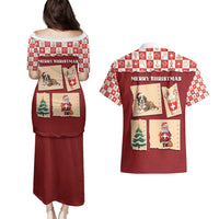 Switzerland Christmas Couples Matching Puletasi and Hawaiian Shirt Tis The Season - Wonder Print Shop