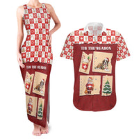 Switzerland Christmas Couples Matching Tank Maxi Dress and Hawaiian Shirt Tis The Season - Wonder Print Shop