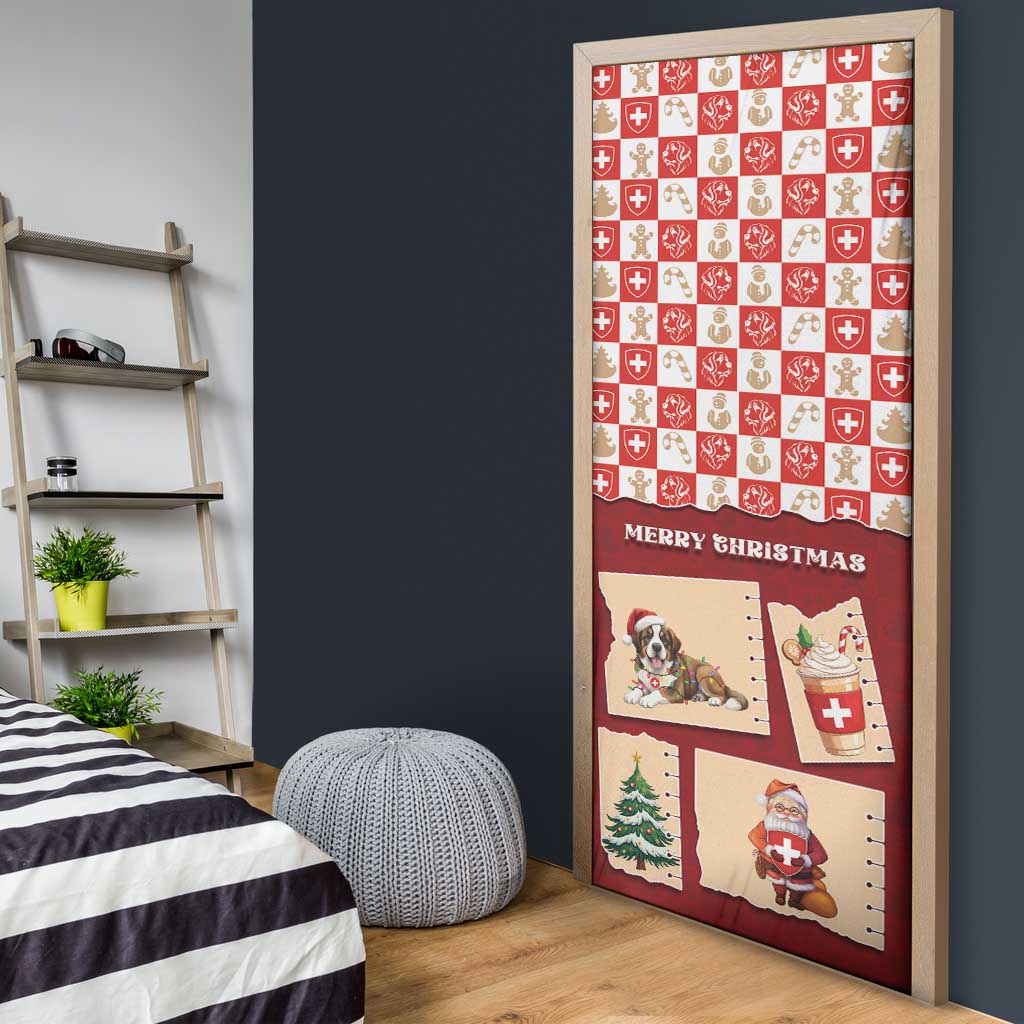 Switzerland Christmas Door Cover Tis The Season - Wonder Print Shop