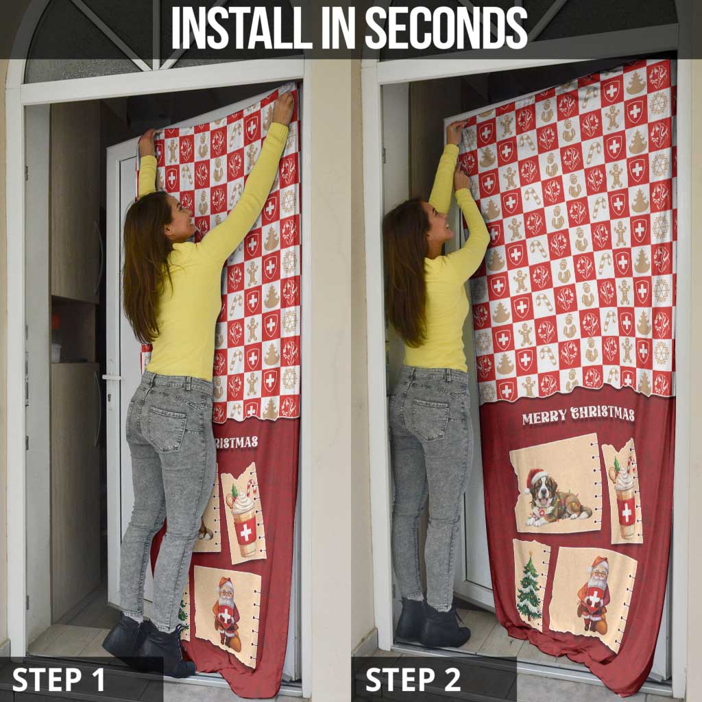 Switzerland Christmas Door Cover Tis The Season - Wonder Print Shop