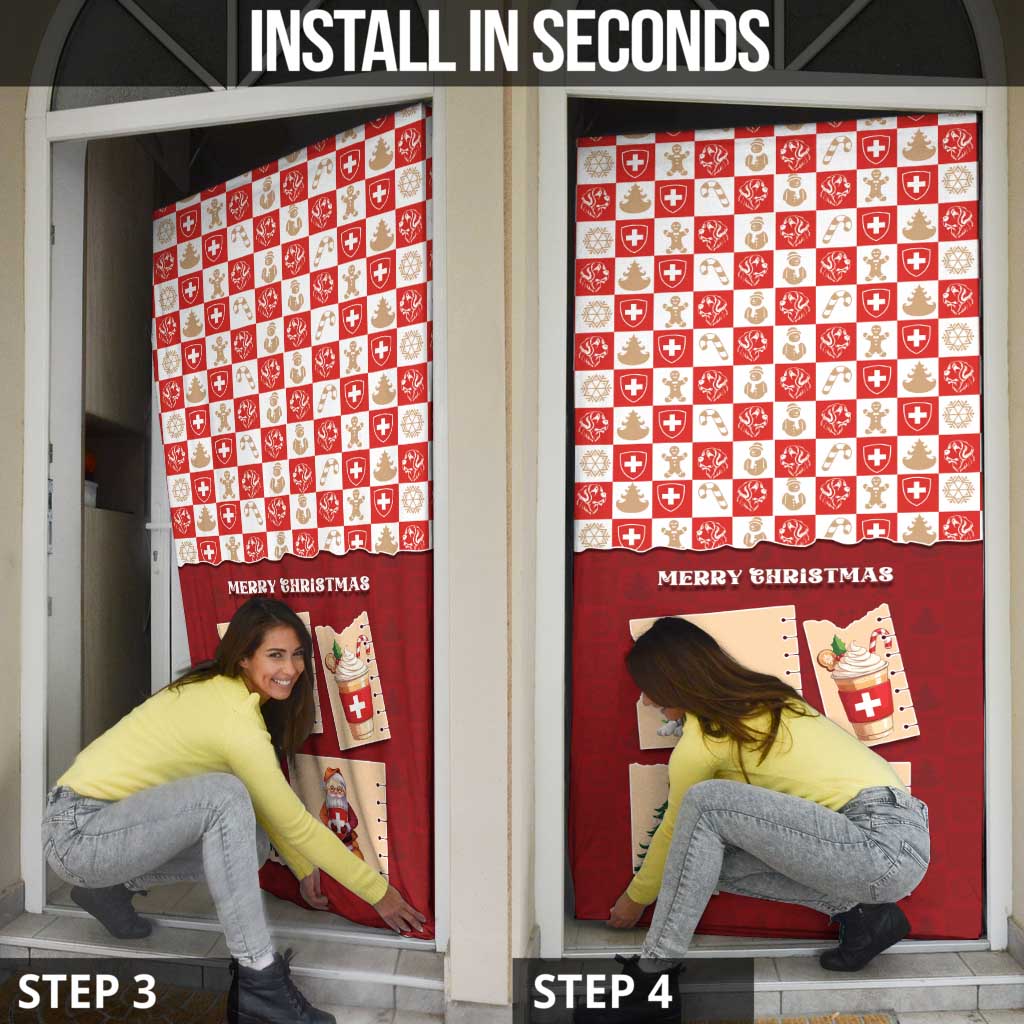 Switzerland Christmas Door Cover Tis The Season - Wonder Print Shop