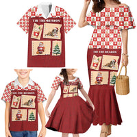 Switzerland Christmas Family Matching Mermaid Dress and Hawaiian Shirt Tis The Season - Wonder Print Shop