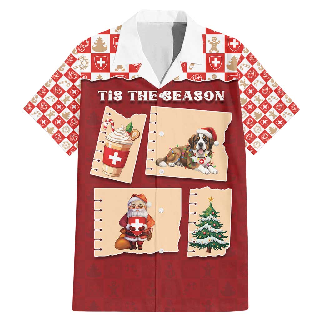 Switzerland Christmas Family Matching Mermaid Dress and Hawaiian Shirt Tis The Season - Wonder Print Shop