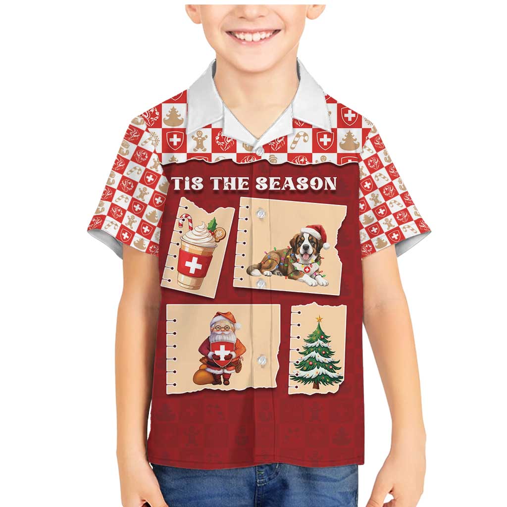 Switzerland Christmas Family Matching Mermaid Dress and Hawaiian Shirt Tis The Season - Wonder Print Shop