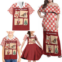 Switzerland Christmas Family Matching Off Shoulder Maxi Dress and Hawaiian Shirt Tis The Season - Wonder Print Shop