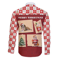 Switzerland Christmas Family Matching Off Shoulder Short Dress and Hawaiian Shirt Tis The Season - Wonder Print Shop