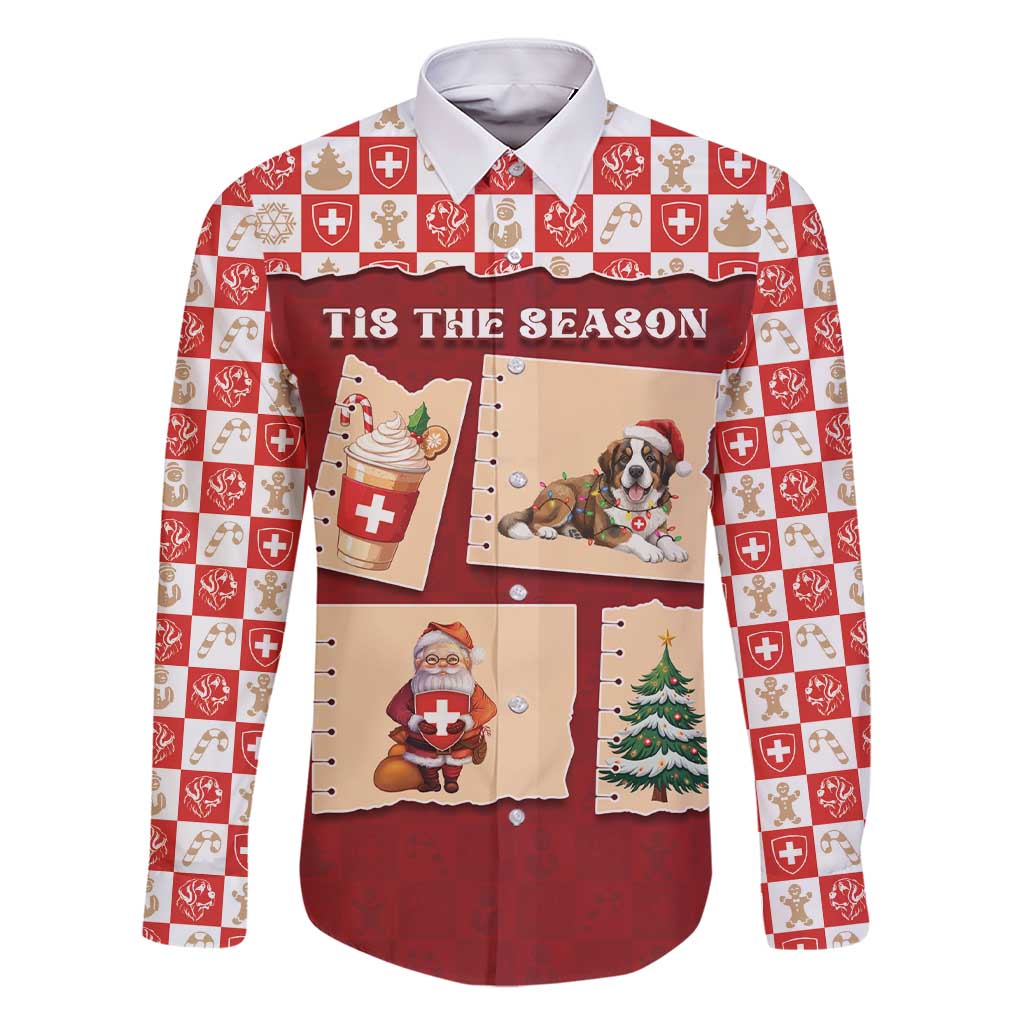 Switzerland Christmas Family Matching Short Sleeve Bodycon Dress and Hawaiian Shirt Tis The Season - Wonder Print Shop