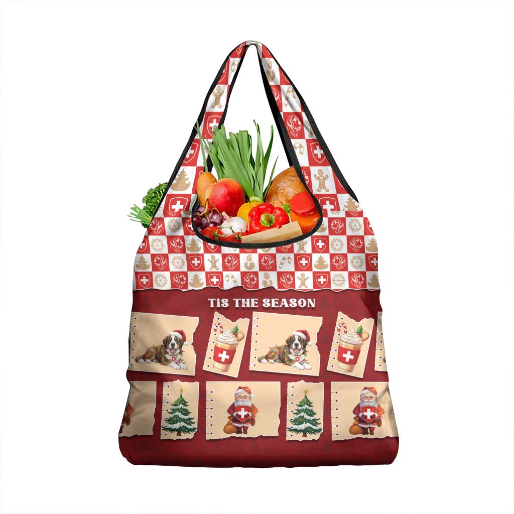 Switzerland Christmas Grocery Bag Tis The Season - Wonder Print Shop