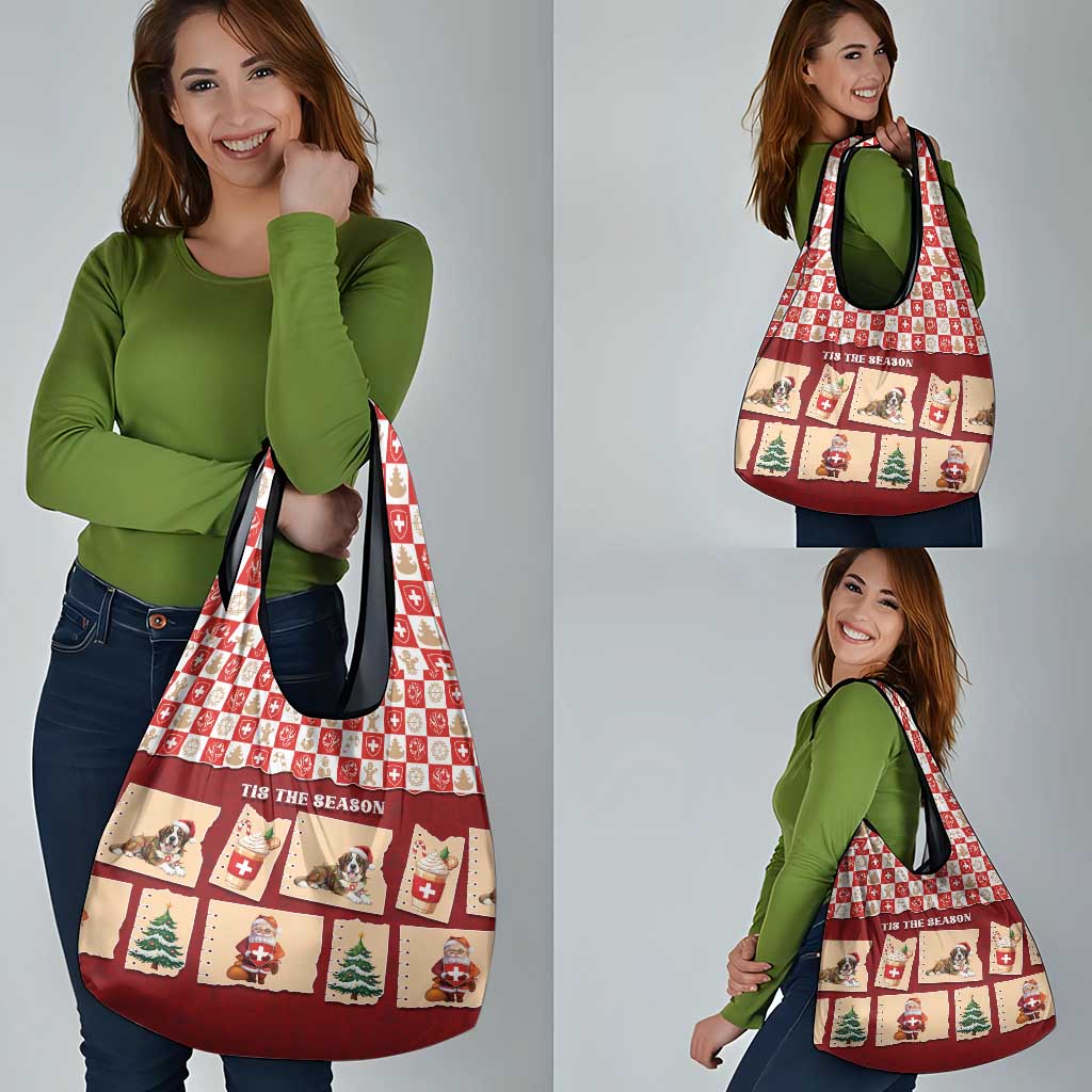 Switzerland Christmas Grocery Bag Tis The Season - Wonder Print Shop
