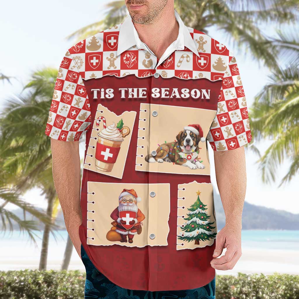 Switzerland Christmas Hawaiian Shirt Tis The Season - Wonder Print Shop