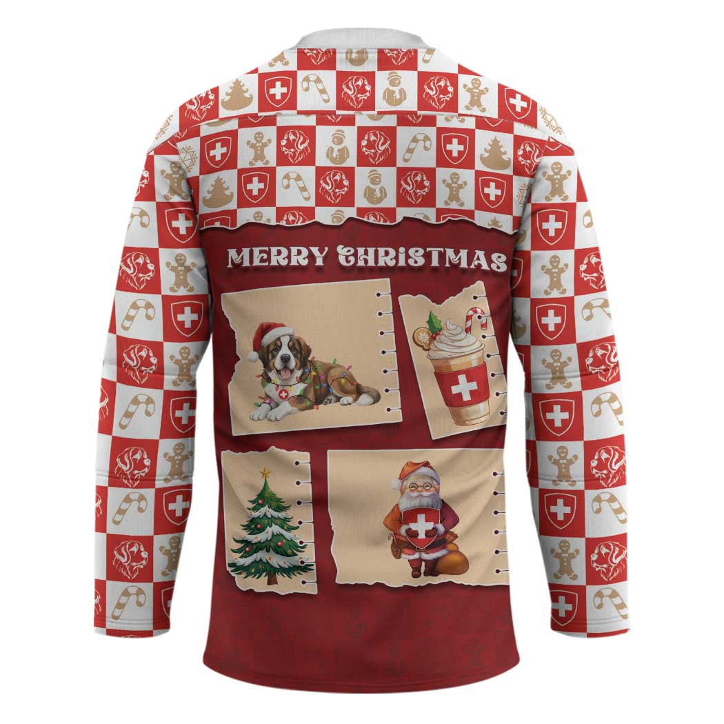 Switzerland Christmas Hockey Jersey Tis The Season - Wonder Print Shop