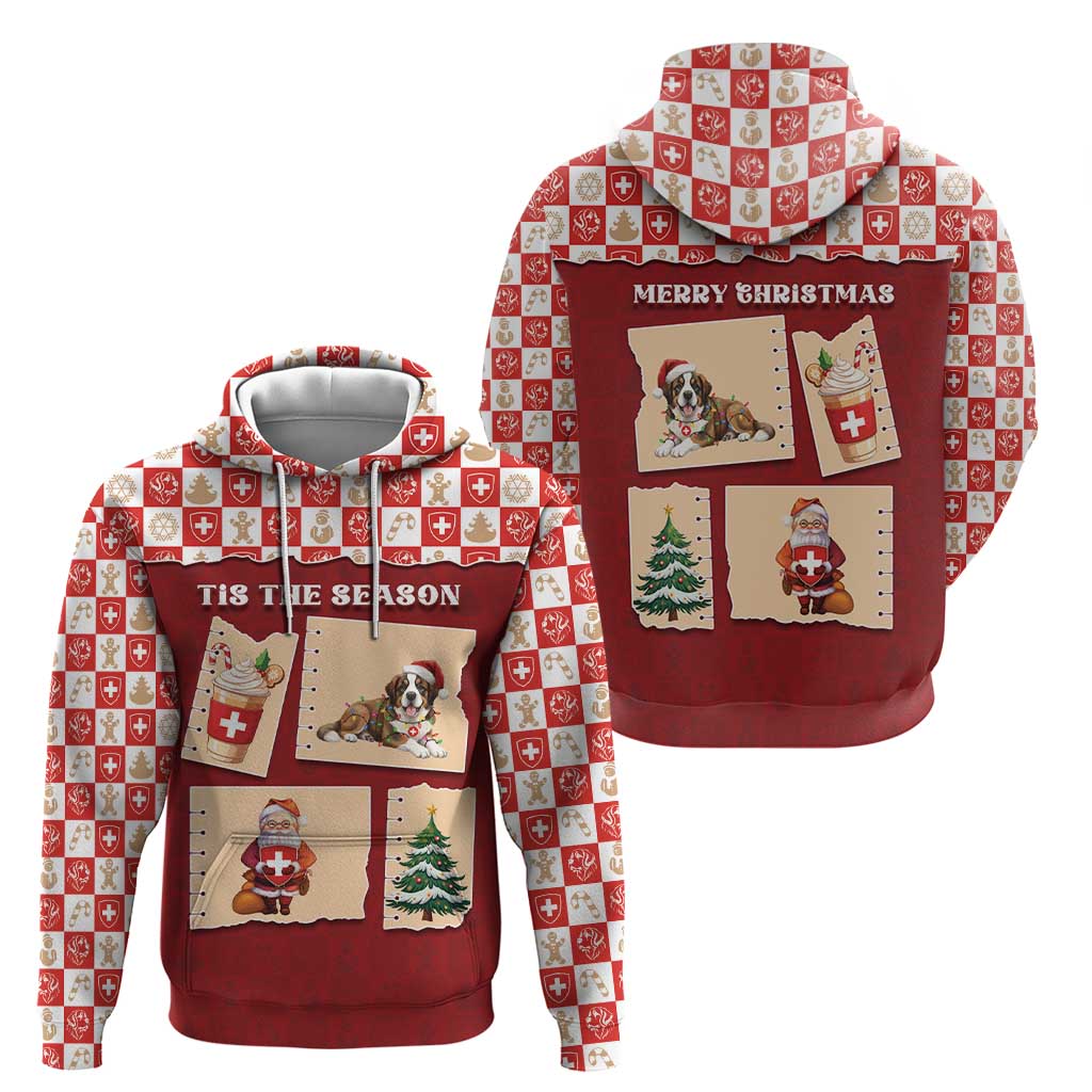 Switzerland Christmas Hoodie Tis The Season - Wonder Print Shop