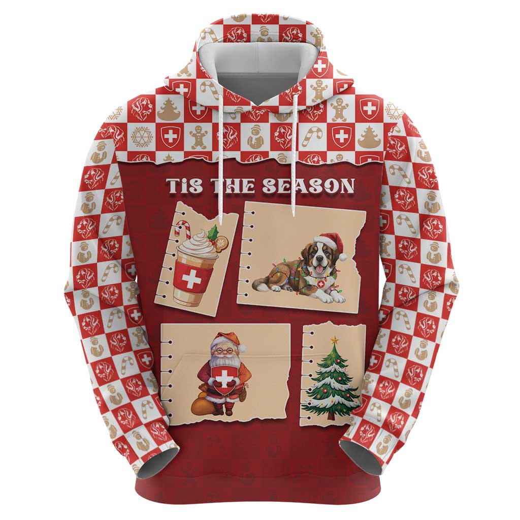 Switzerland Christmas Hoodie Tis The Season - Wonder Print Shop
