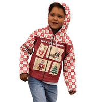 Switzerland Christmas Kid Hoodie Tis The Season - Wonder Print Shop