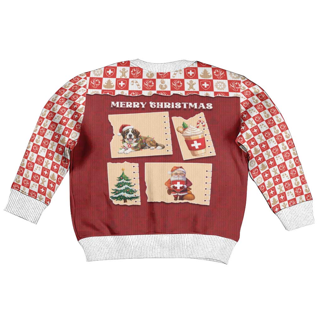 Switzerland Christmas Kid Ugly Christmas Sweater Tis The Season - Wonder Print Shop