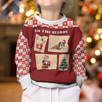 Switzerland Christmas Kid Ugly Christmas Sweater Tis The Season - Wonder Print Shop