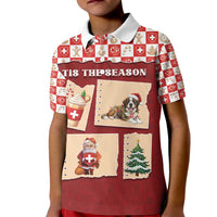 Switzerland Christmas Kid Polo Shirt Tis The Season - Wonder Print Shop
