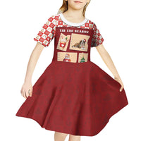 Switzerland Christmas Kid Short Sleeve Dress Tis The Season - Wonder Print Shop