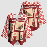 Switzerland Christmas Kimono Sleeve Blouse Tis The Season - Wonder Print Shop