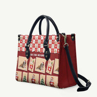 Switzerland Christmas Leather Bag Tis The Season - Wonder Print Shop