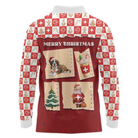 Switzerland Christmas Long Sleeve Polo Shirt Tis The Season - Wonder Print Shop