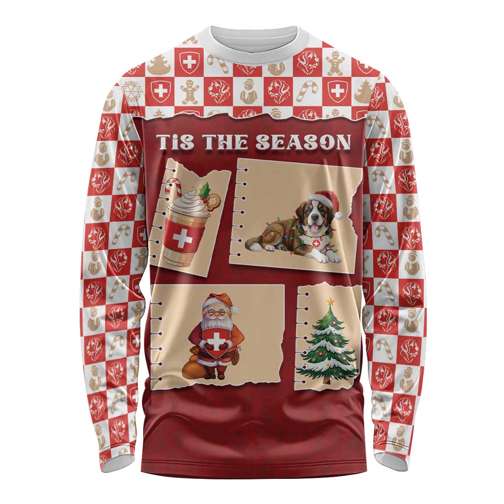Switzerland Christmas Long Sleeve Shirt Tis The Season - Wonder Print Shop