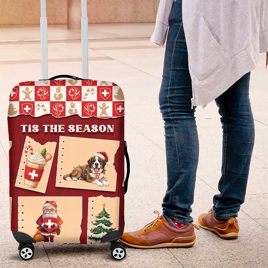 Switzerland Christmas Luggage Cover Tis The Season - Wonder Print Shop