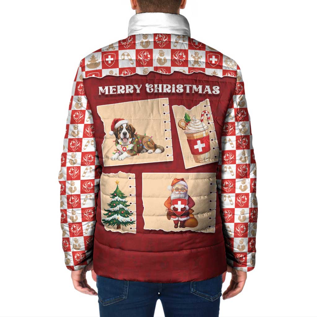 Switzerland Christmas Padded Jacket Tis The Season - Wonder Print Shop