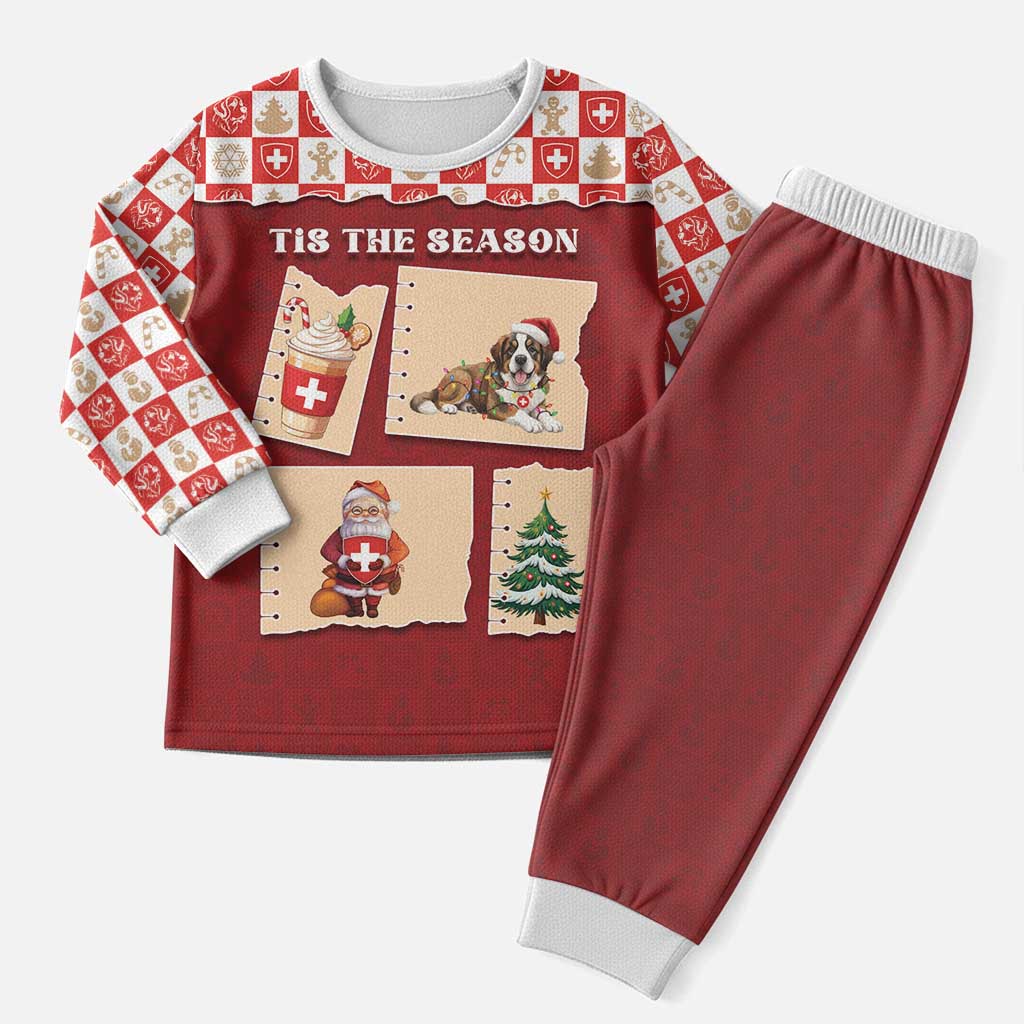 Switzerland Christmas Pajama Set Tis The Season - Wonder Print Shop