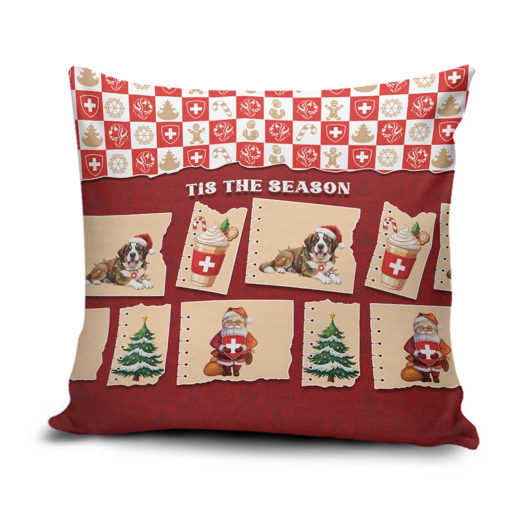 Switzerland Christmas Pillow Cover Tis The Season - Wonder Print Shop