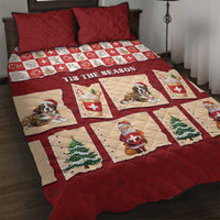 Switzerland Christmas Quilt Bed Set Tis The Season - Wonder Print Shop
