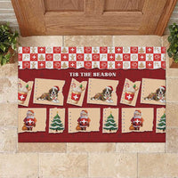 Switzerland Christmas Rubber Doormat Tis The Season - Wonder Print Shop