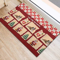 Switzerland Christmas Rubber Doormat Tis The Season - Wonder Print Shop