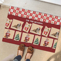 Switzerland Christmas Rubber Doormat Tis The Season - Wonder Print Shop