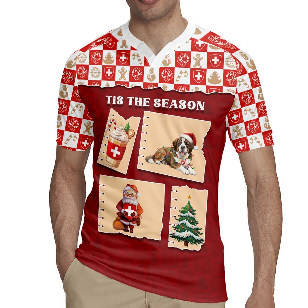 Switzerland Christmas Rugby Jersey Tis The Season - Wonder Print Shop
