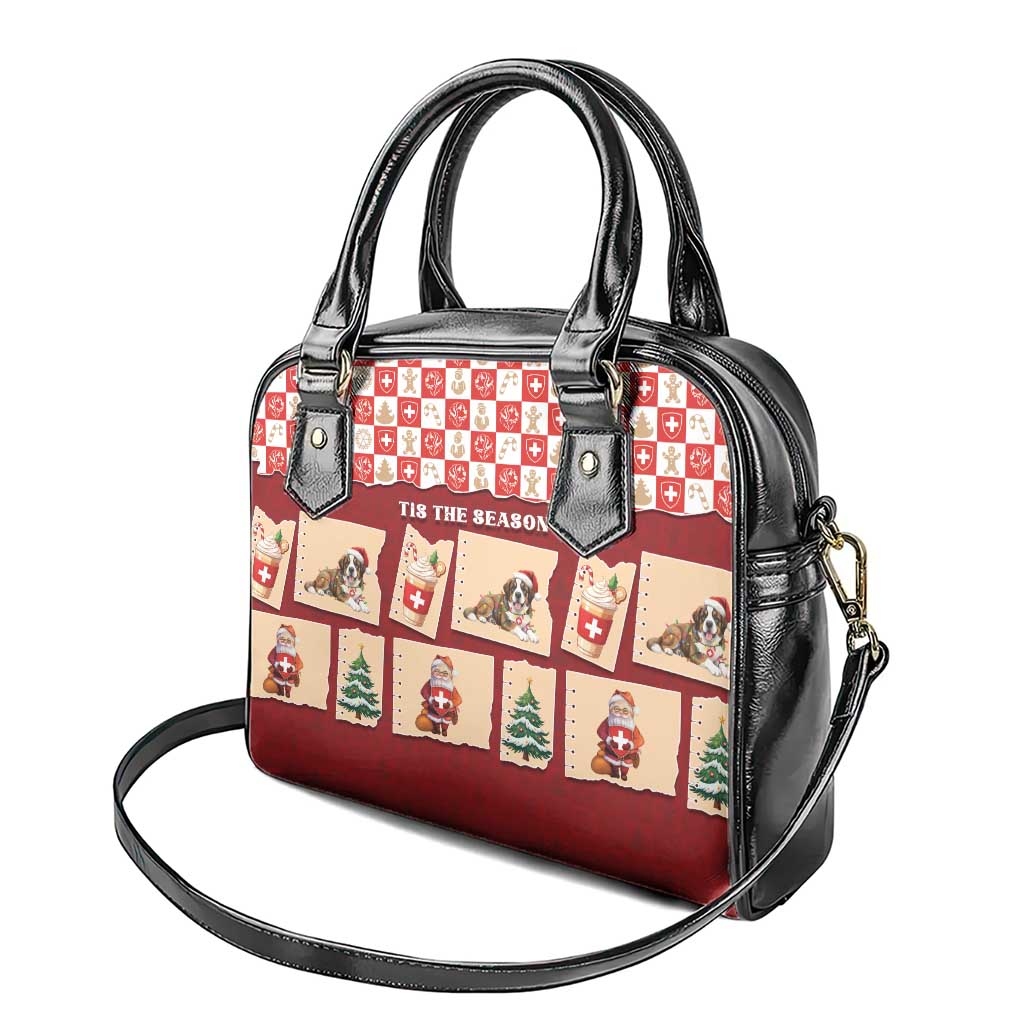 Switzerland Christmas Shoulder Handbag Tis The Season - Wonder Print Shop