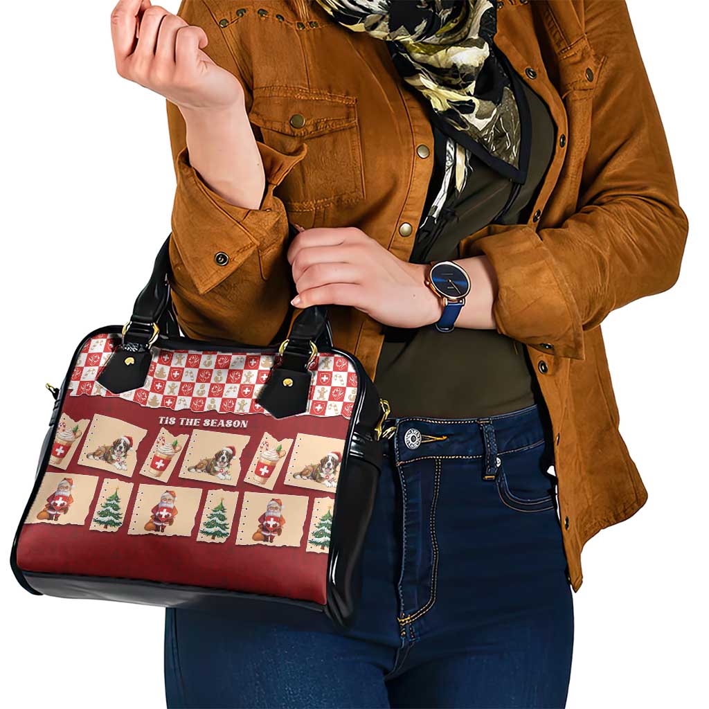 Switzerland Christmas Shoulder Handbag Tis The Season - Wonder Print Shop