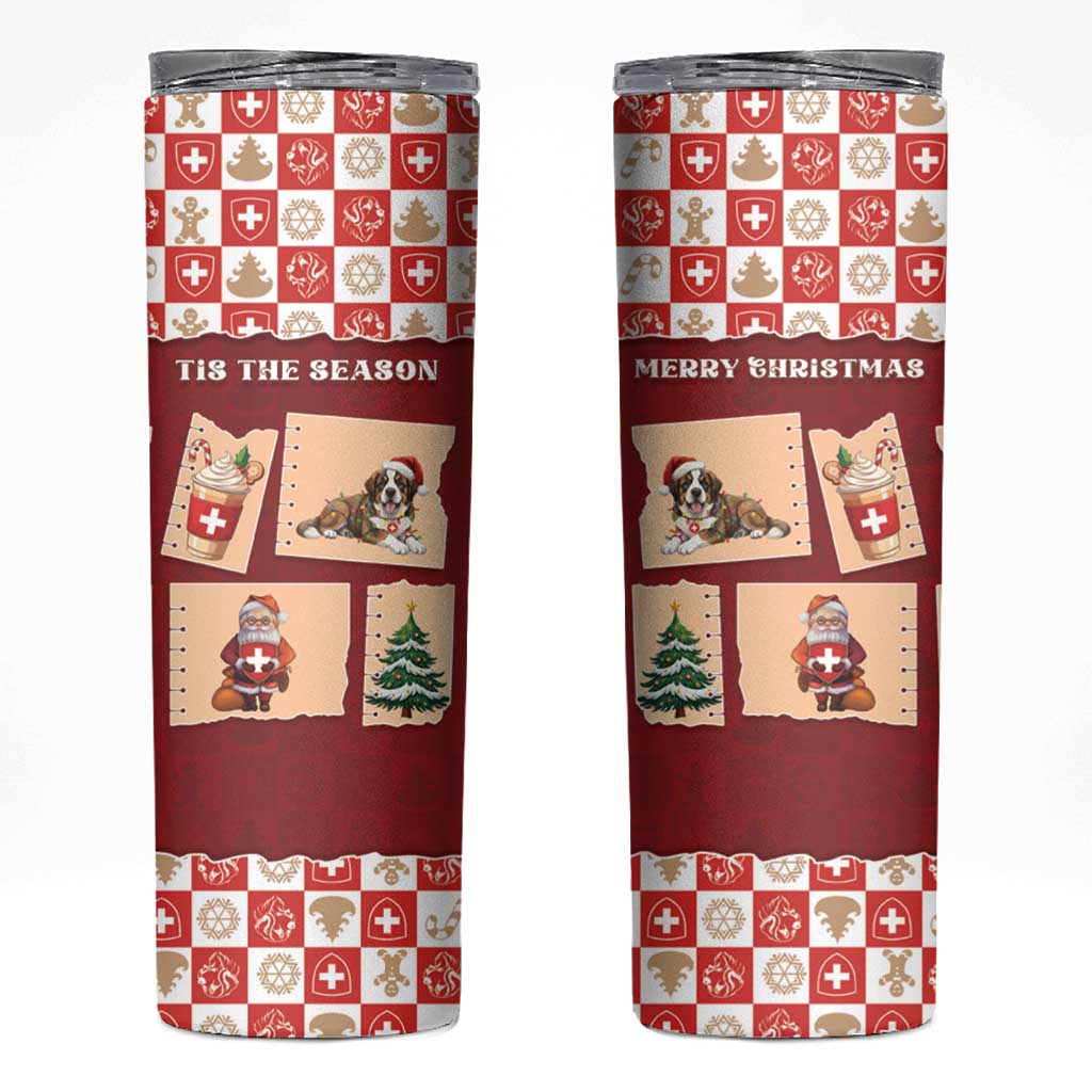 Switzerland Christmas Skinny Tumbler Tis The Season - Wonder Print Shop