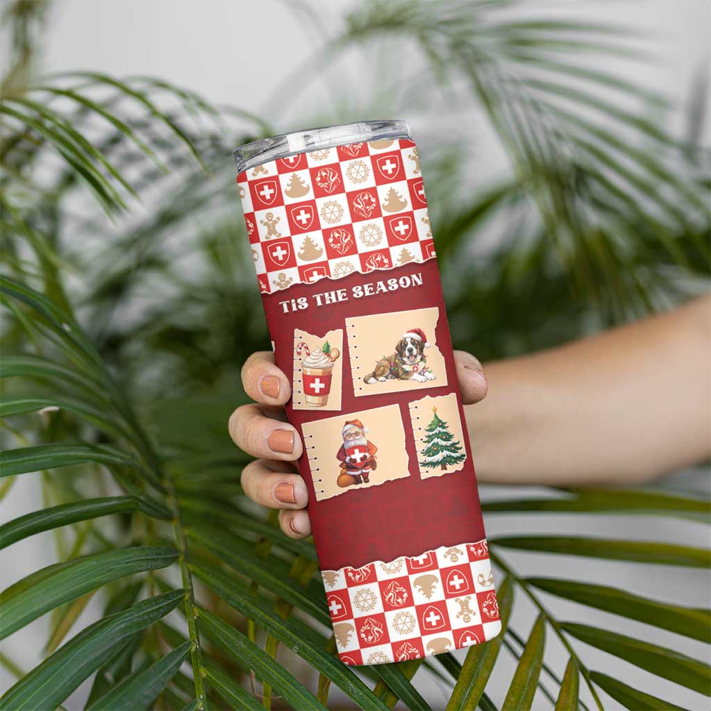 Switzerland Christmas Skinny Tumbler Tis The Season - Wonder Print Shop