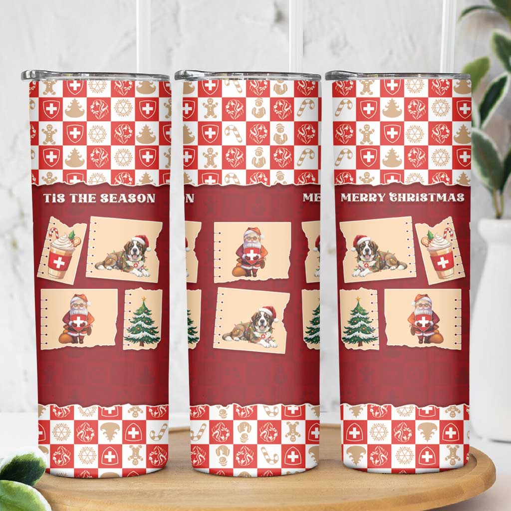Switzerland Christmas Skinny Tumbler Tis The Season - Wonder Print Shop