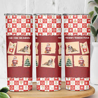 Switzerland Christmas Skinny Tumbler Tis The Season - Wonder Print Shop