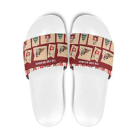 Switzerland Christmas Slide Sandals Tis The Season - Wonder Print Shop