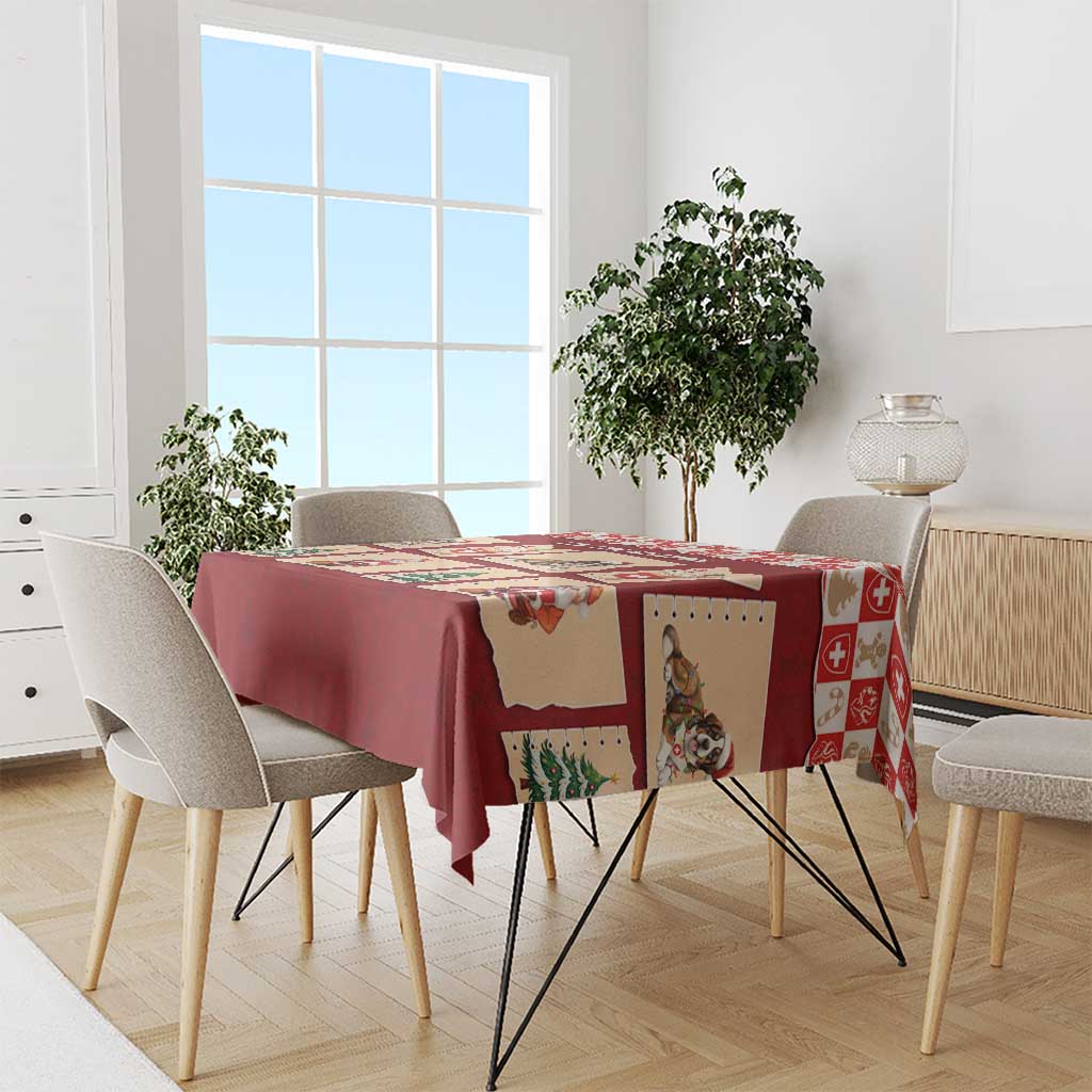 Switzerland Christmas Tablecloth Tis The Season - Wonder Print Shop