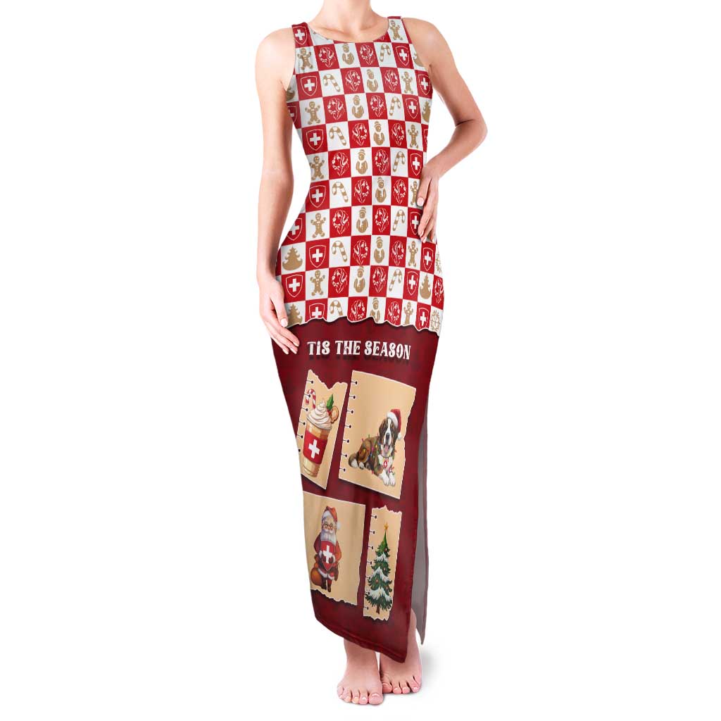 Switzerland Christmas Tank Maxi Dress Tis The Season - Wonder Print Shop