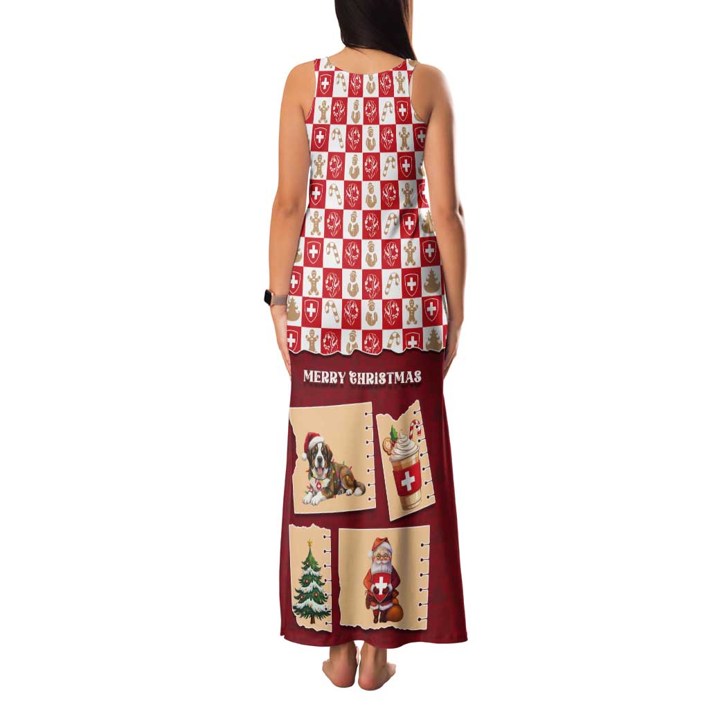 Switzerland Christmas Tank Maxi Dress Tis The Season - Wonder Print Shop