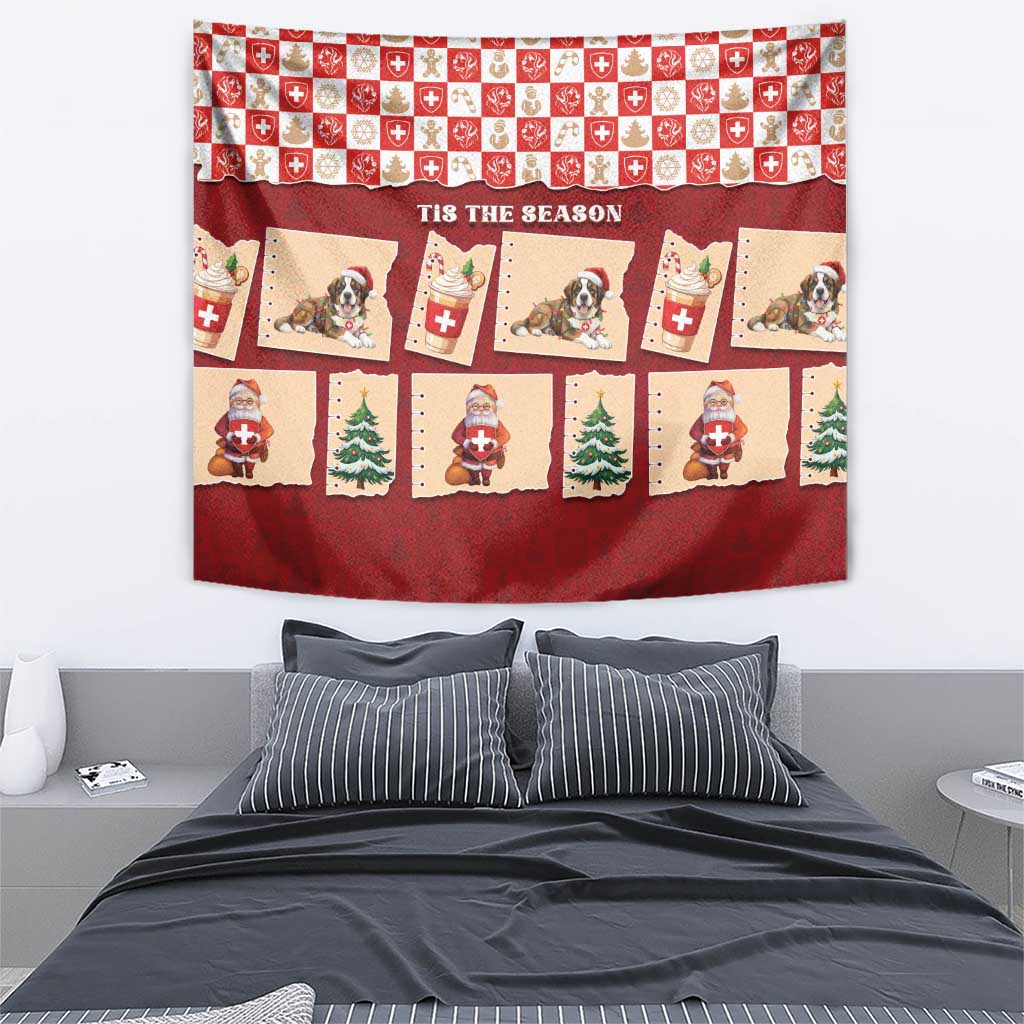 Switzerland Christmas Tapestry Tis The Season - Wonder Print Shop