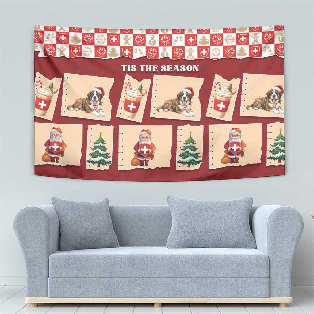 Switzerland Christmas Tapestry Tis The Season - Wonder Print Shop