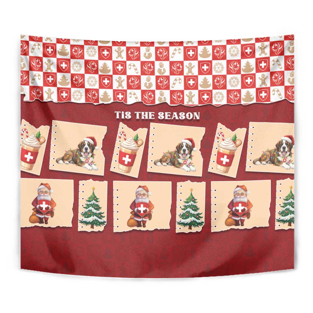 Switzerland Christmas Tapestry Tis The Season - Wonder Print Shop